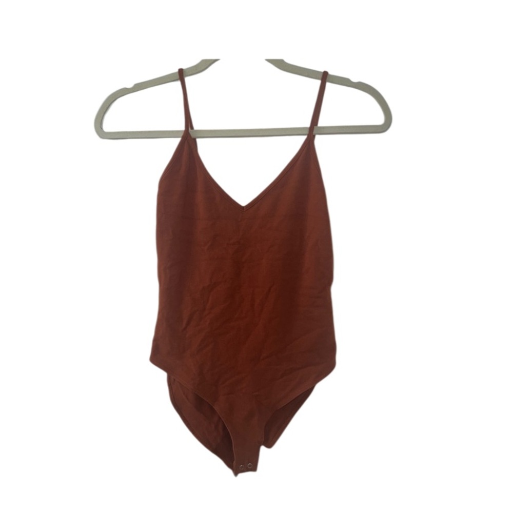 Forever 21 Women’s Cami V-Neck Orange Bodysuit